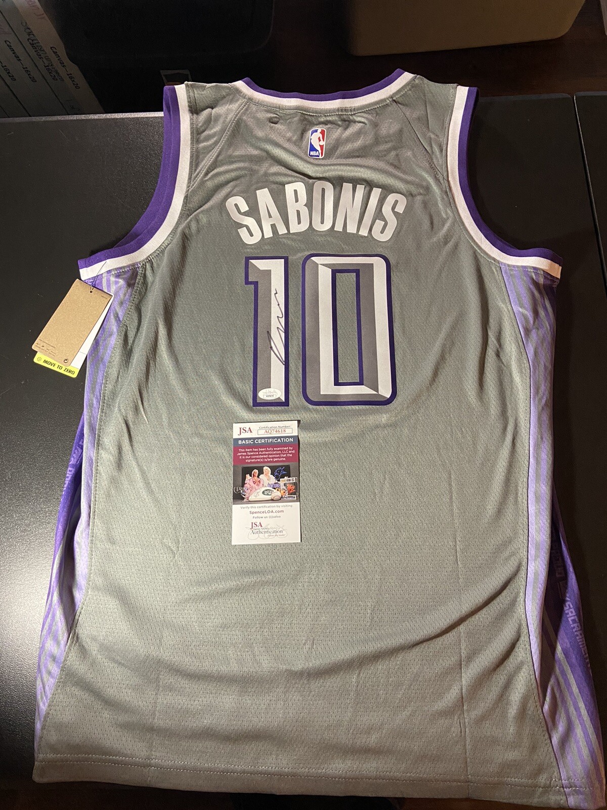 Domantas Sabonis Autographed Signed Sacramento Kings Jersey Hot Invest Jsa Coa 