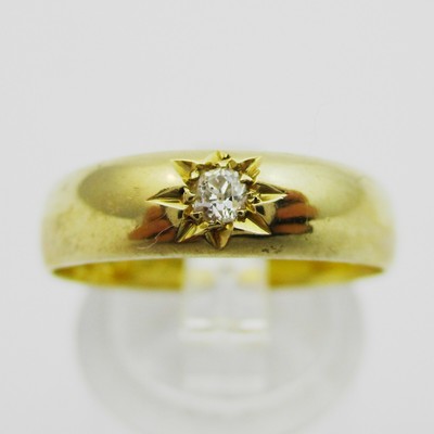 Fabulous 22ct Gold & Diamond Ring. Glasgow 1900 Size M1/2 4.2 Grams | eBay