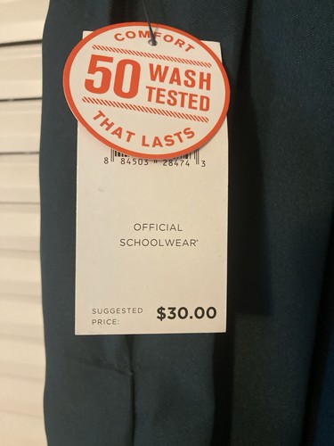 NWT French Toast Dark Green Pleated Skirt Juniors 9 - Picture 3 of 5
