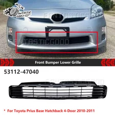 For Toyota Prius Base Hatchback 2010-2011 Front Bumper Lower Grille Mesh Black