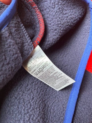 GAP Kids Cozy Half-Zip Pullover - NWT - Size S (6-7) - Red/Blue - Picture 6 of 6