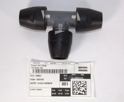 Atlas Copco AIRnet  2811 1005 80 Equal Tee D20 3/4'' 20mm