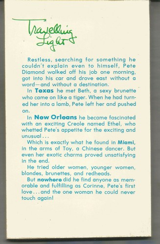 1967 VINTAGE TASCHENBUCH SLEAZE - CORINNE - VON KING CORAL - BEELINE 175 - Bild 2 von 2