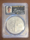 2023- American Silver Eagle- PCGS- MS70- FDOI-Legends of Life- Tom Glavine
