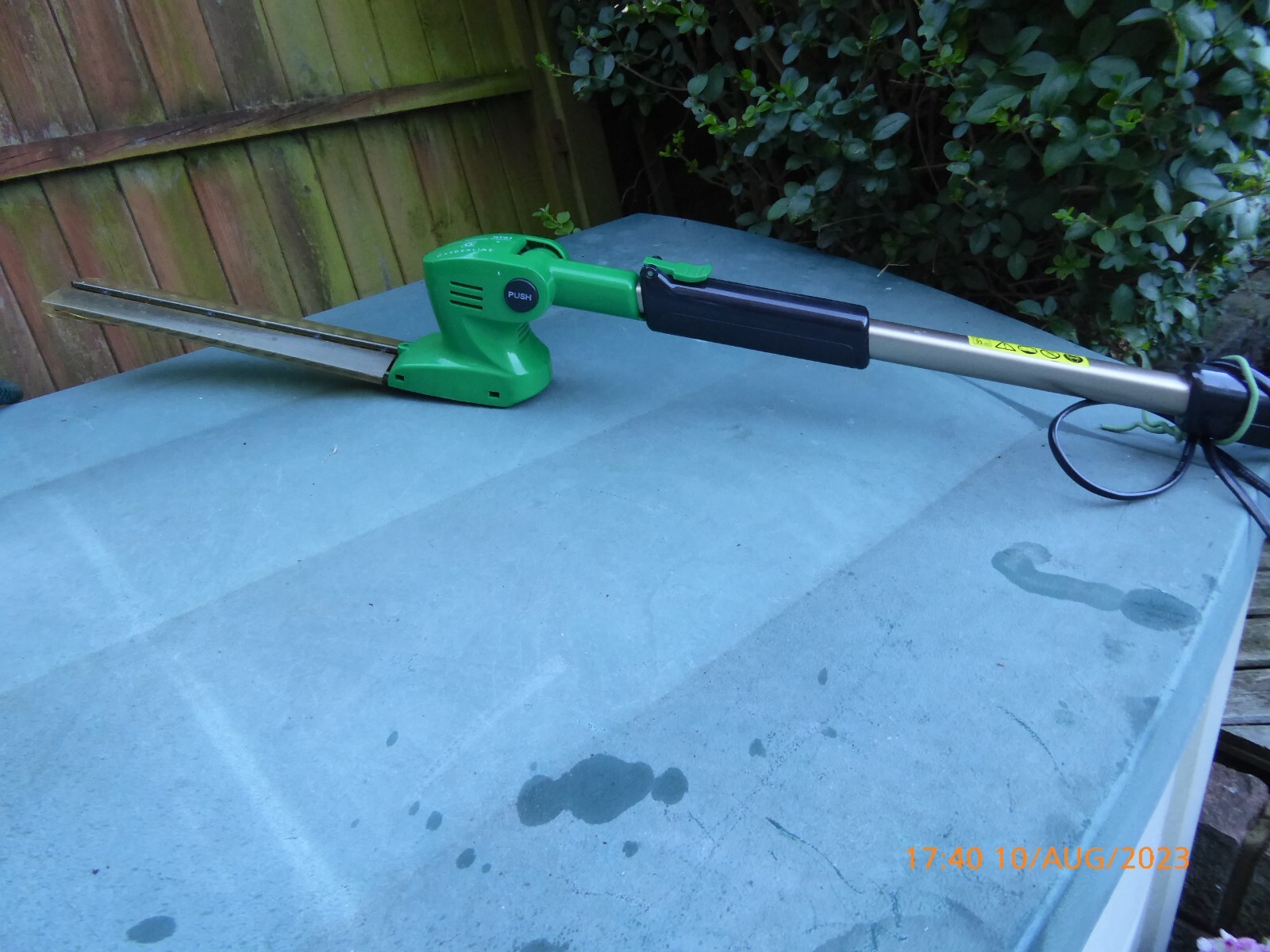 Gardenline Battery hedge trimmer,used eBay