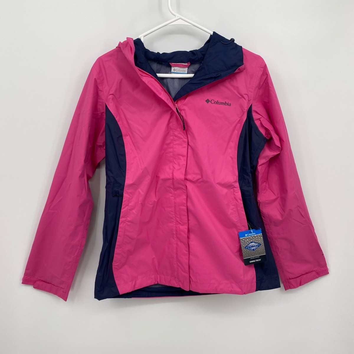Columbia Jacket Long Sleeve Arcadia II Lightweight Nylon Pink Size