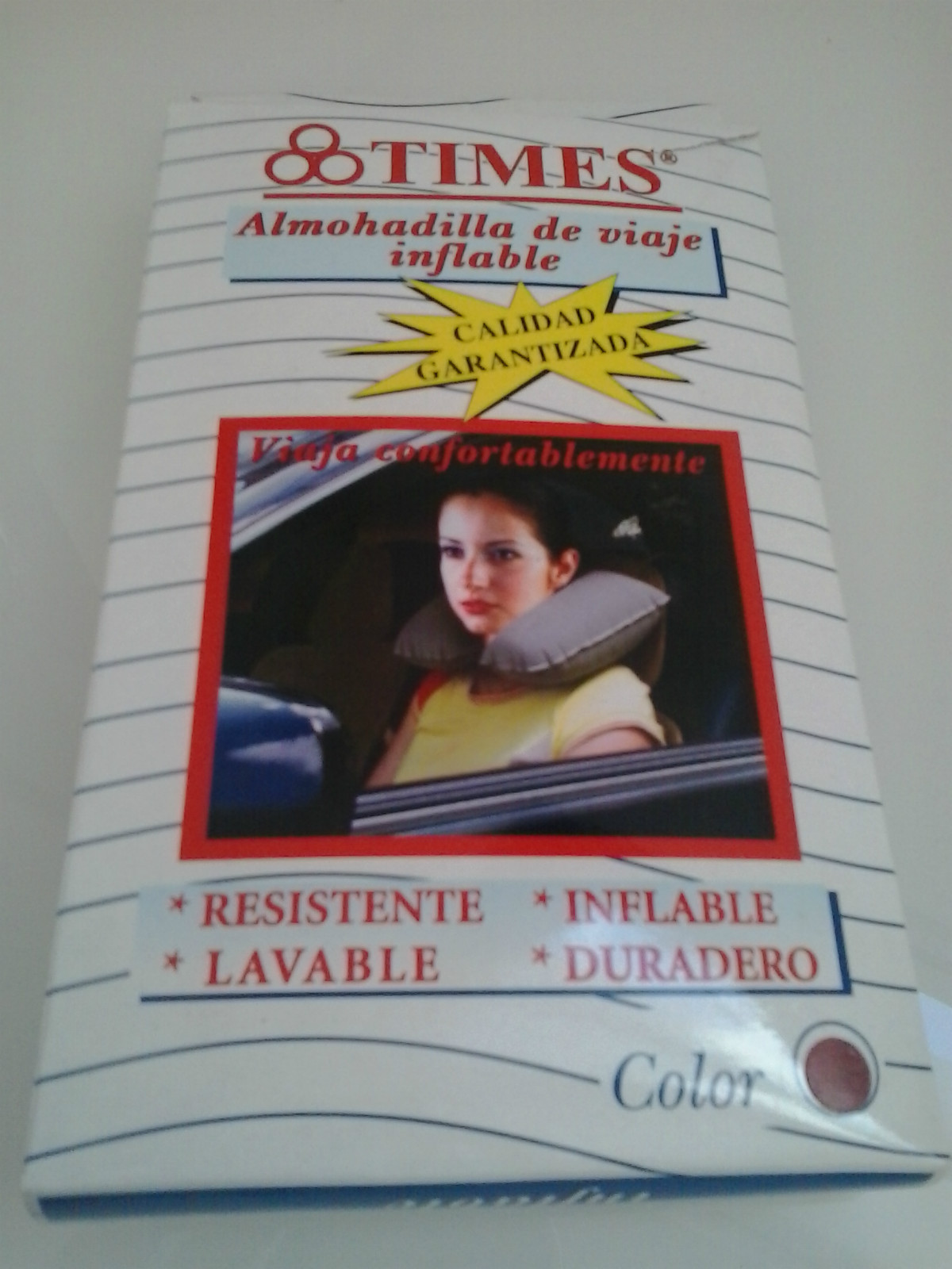 ALMOHADILLA DE VIAJE HINCHABLE CUELLO.