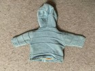 Baby Sweater 6 Month TOUT COMPTE FAIT Sweatshirt Hooded Blue Zipper LINED — photo 2