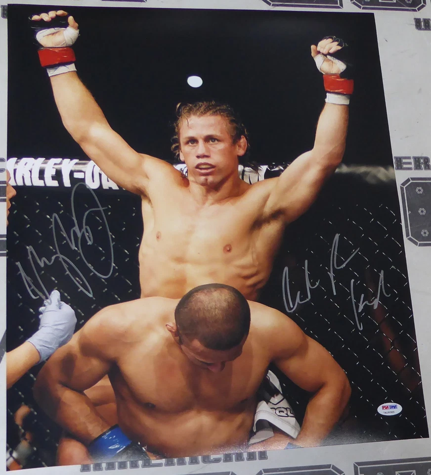 Фотография с автографом Урайи Фабера из UFC 157 16x20 с сертификатом подлинности PSA/DNA 194 181 WEC 48 - Изображение 2 из 4