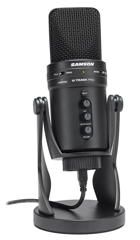 SAMSON G-Track Pro USB Recording Microphone Mic+Audio Interface+Pop Filter - Image 2 of 4