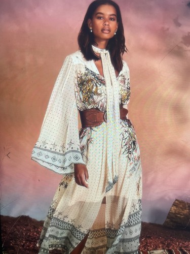 Camilla Franks Kaftans Tan Cinched Leather Belt Size M/L NWT - Picture 4 of 14