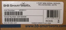 B  B SMARTWORX VES9211 VLINX 12VDC IMC Ethernet Modem Server