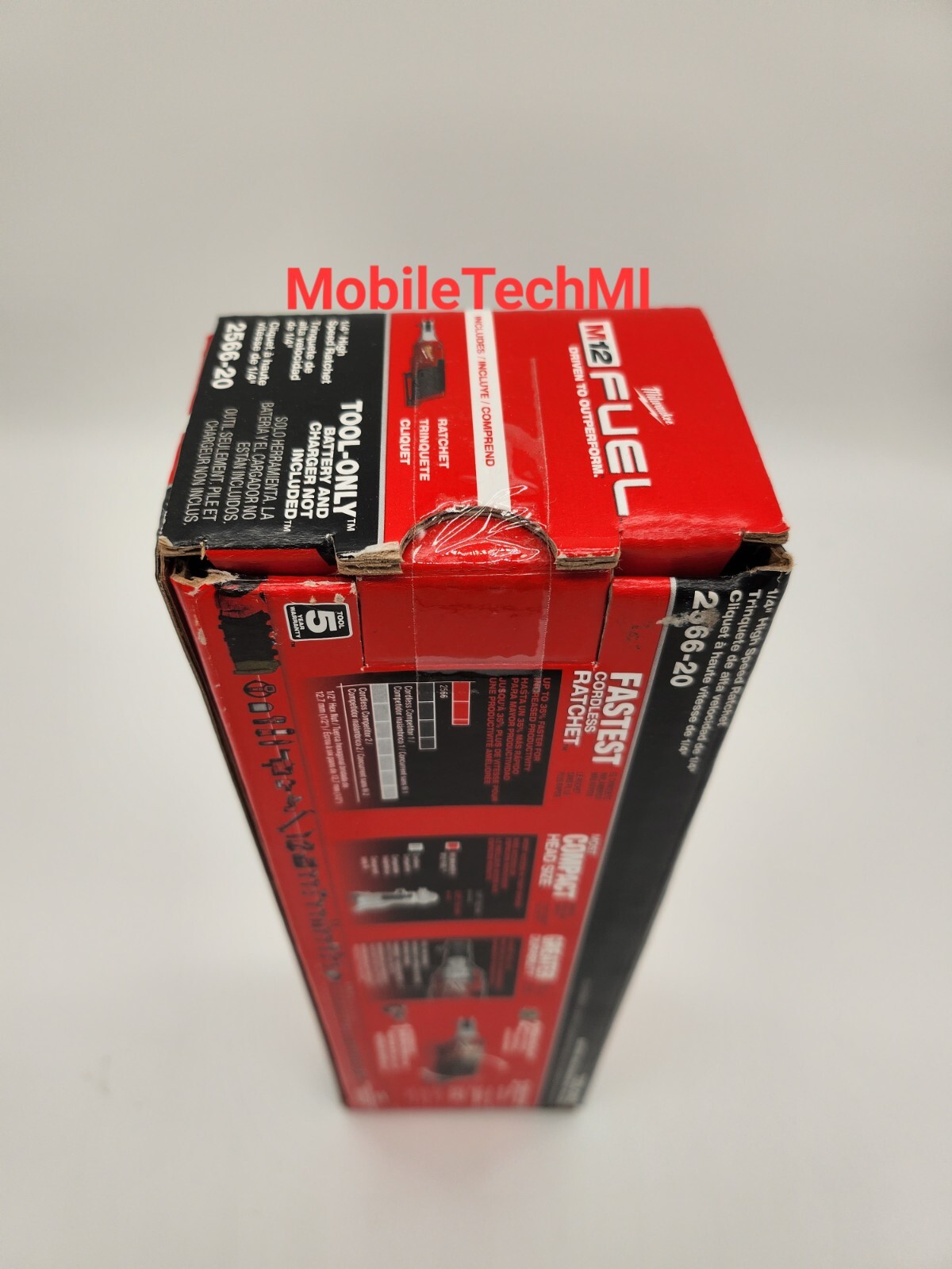 Milwaukee M12 FUEL 2566-20 1/4 in. 1/4" High Speed Ratchet (Tool Only) - NIB