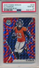 2020 PANINI MOSAIC REACTIVE K.J. KJ HAMLER #219 RC PSA 10 GEM MINT ROOKIE