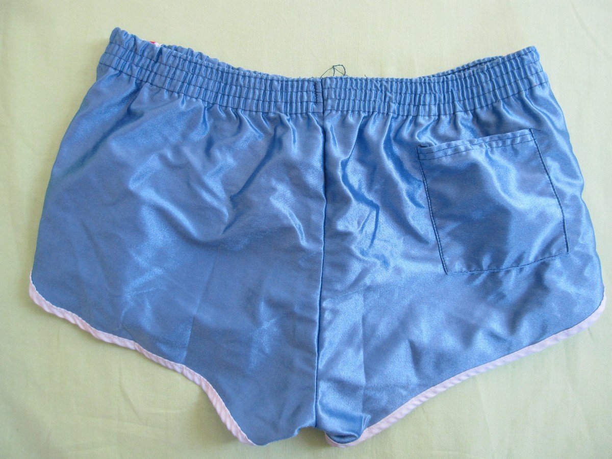 Short Le Coq Sportif Polyamide Vintage Bleu 80'S Football France Nylon