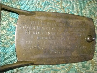 LEE CO. 1776 - 1976 BICENTENNIAL BELT BUCKLE - 4