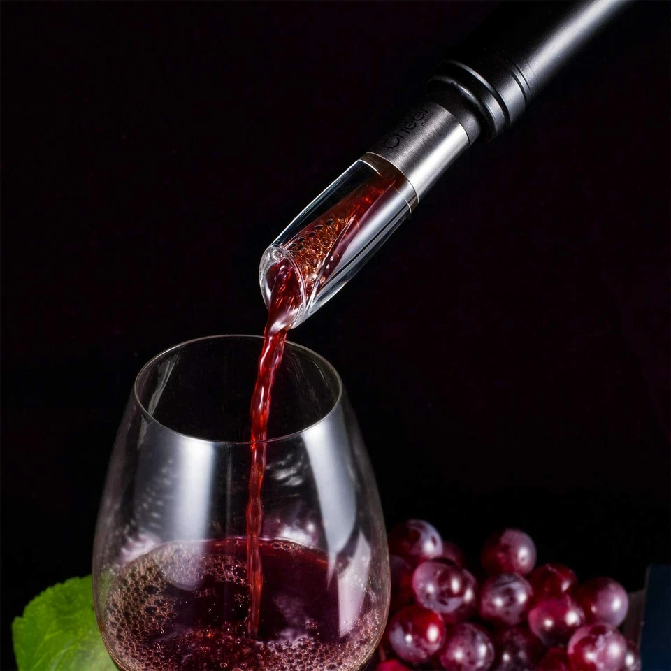 CHEER Multifunción Aireador de Vino Vertedor Premium Mágico Decantador Caño Foto 2 de 4