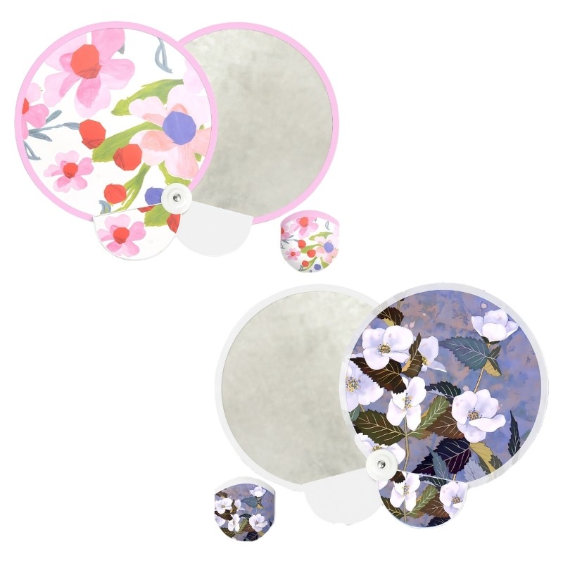 Folding Handheld Fans Round Handheld Fans Foldable Hand Fan,Foldable ...