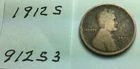1912 S ; Wheat Penny ; good condition #912S3