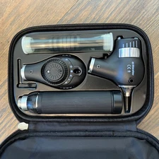 Riester EliteVue Otoscope and Ophthalmoscope LED 3.5v Set With Case New Openbox 