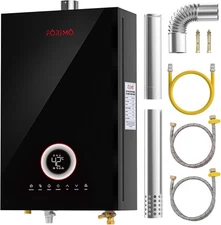 Tankless Water Heater Natural Gas, 4.21GPM 16L Indoor, Instant Hot Water Heater