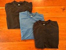 REI Co-Op Base Layer Kids Top Lot Of Three Black/Blue Size M 10-12 