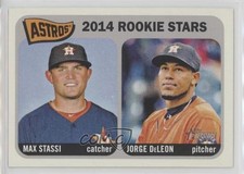 2014 Topps Heritage Rookie Stars Max Stassi Jorge De Leon Jorge DeLeon #409 fm0