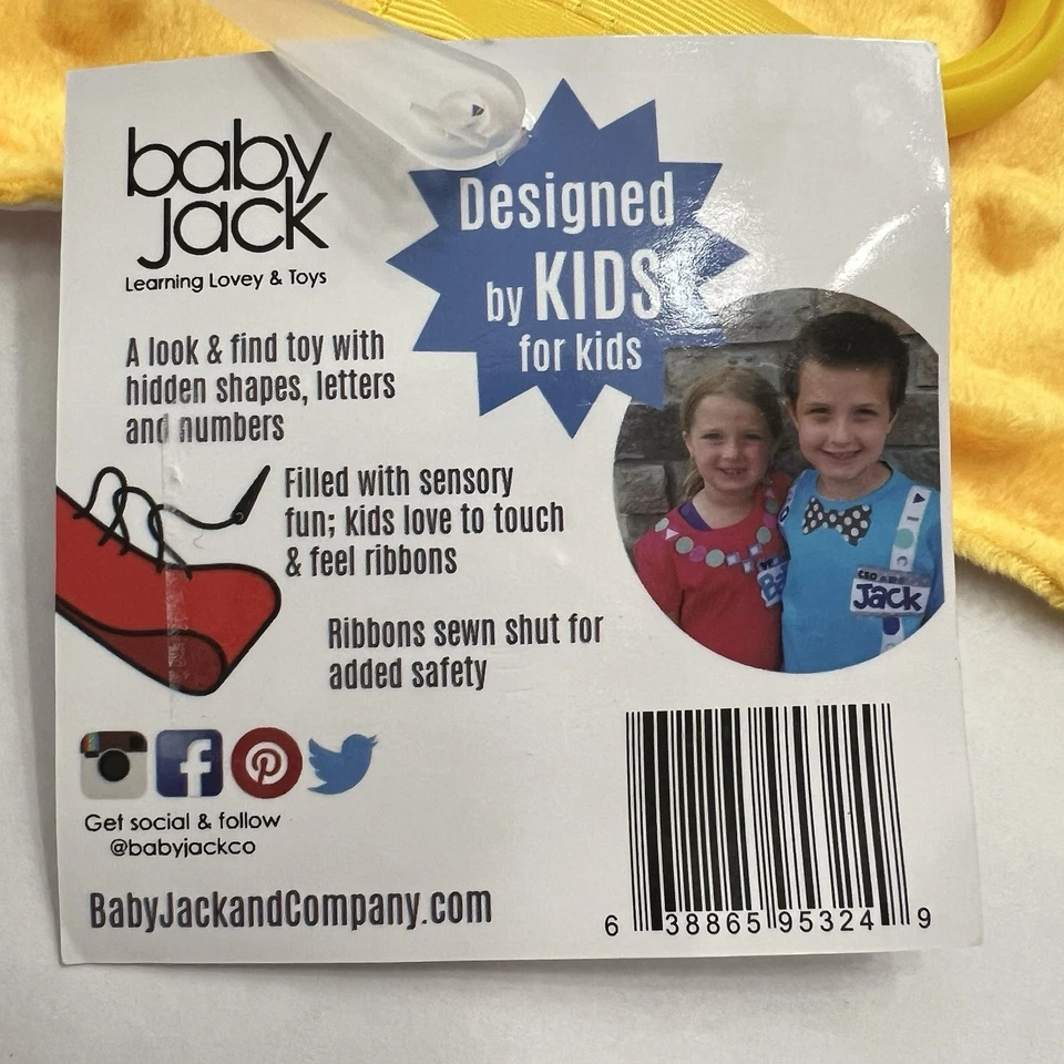 Manta de seguridad Jack & Company Harry Potter etiqueta de mago bebé Lovey Minky nueva con etiquetas Foto 4 de 4