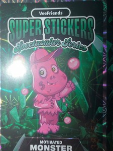 vee friends super srickers motivated monster  bubl on emerald /55
