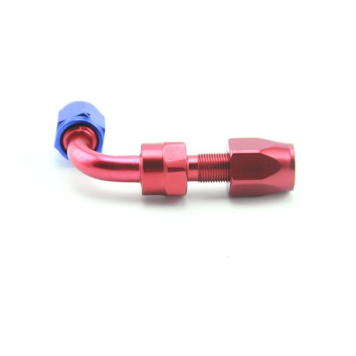 2Pcs 90 Degree Swivel Adapter Hose End Fitting AN6 Straight For Oil Fuel Line - Picture 6 of 8