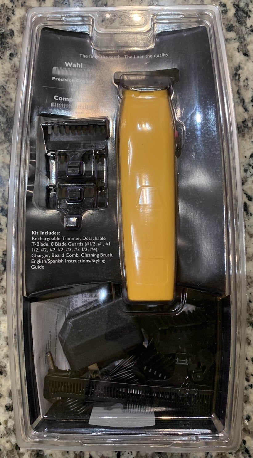 WAHL BEARD SPORT Rechargeable Self-Sharpen Solid Steel T-Blade PRECISION TRIMMER