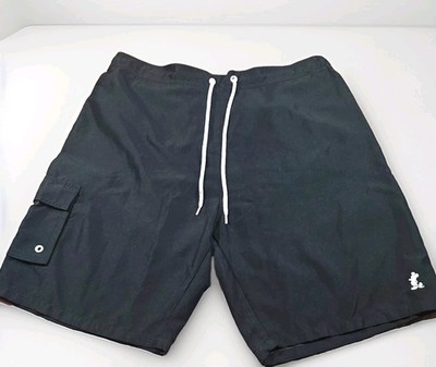 Disney Parks Men's Black XL Mickey Mouse Logo Swim Shorts With Pockets