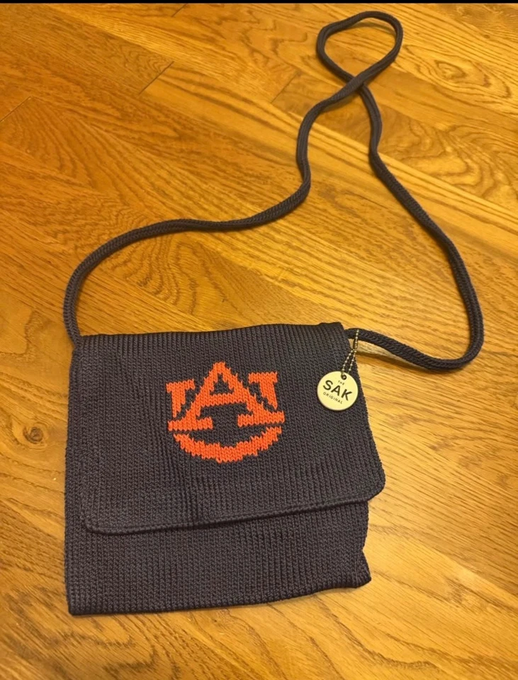 The SAK Auburn CROSSBODY SHOULDER Bag Crocheted purse MINI ZIP FOLDOVER FLAP - Image 1 of 1