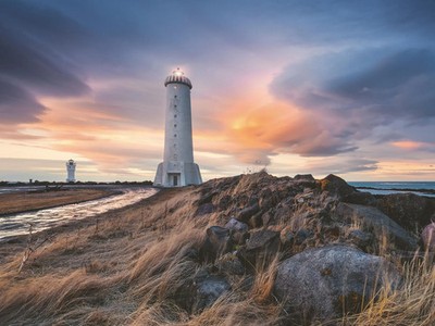 Erwachsenenpuzzle 1500 Teile - Magische Stimmung über dem Leuchtturm von...