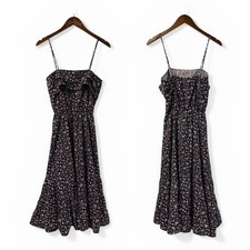 Entourage Floral Sundress Vintage Spaghetti Strap 11/12
