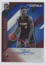 2019 Panini Donruss Optic Signature Series Blue Prizm 12/25 KZ Okpala Auto 1u6