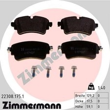 ZIMMERMANN BREMSBELÄGE AUDI A4 8W2 8WC 8W5 8WD A5 F5A F5F A6 4A2 4A5 A7 Q5 VW