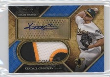 2017 Triple Threads Unity Jumbo Relics Sapphire 8/10 Kendall Graveman Auto 12i0