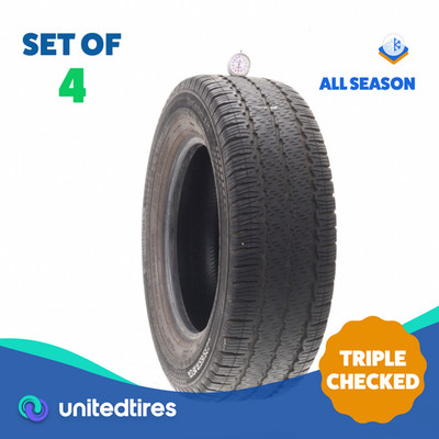 Set of (4) Used 235/65R16C Continental VanContact A/S 121/119R - 7/32
