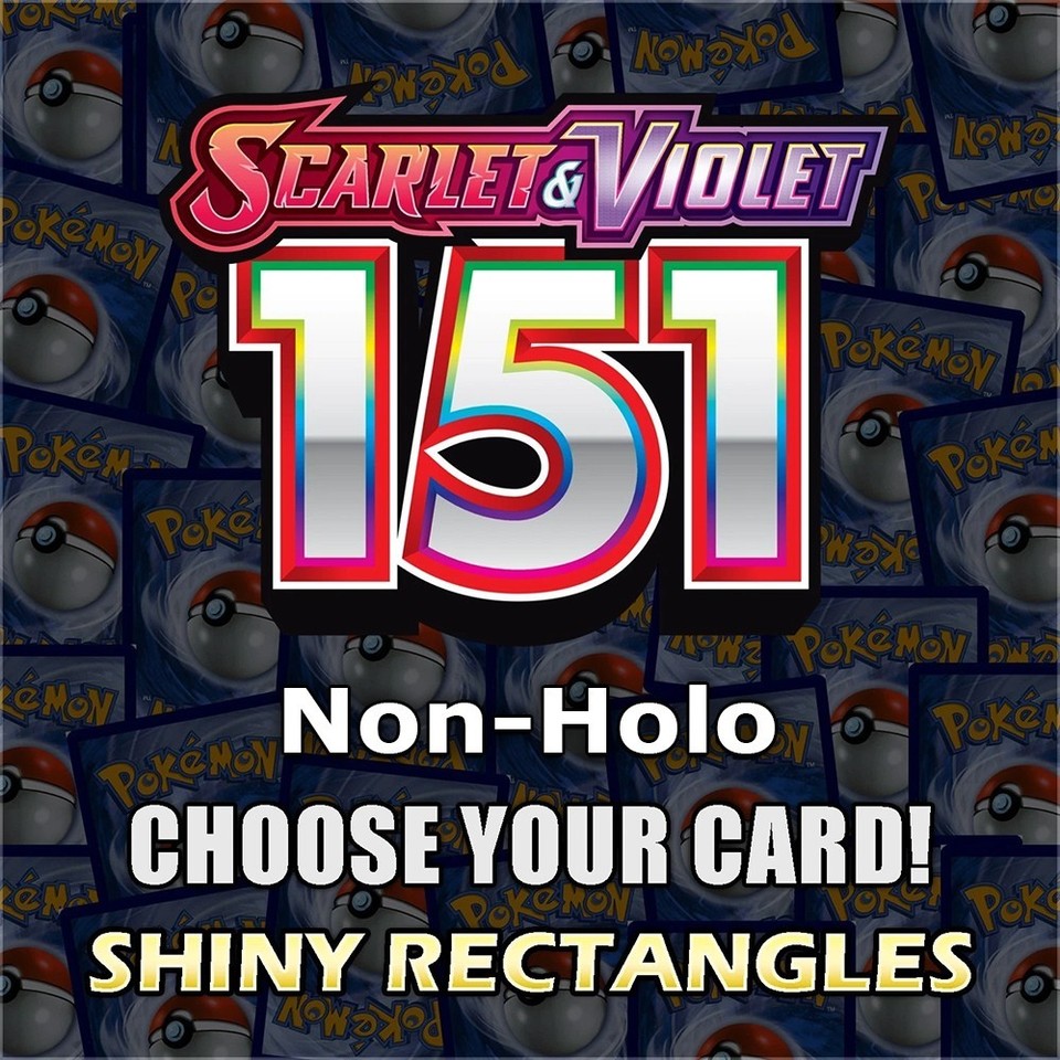 Pokemon 151 Cards Normal Non-Holo Master Set Singles You Pick English NM SV151