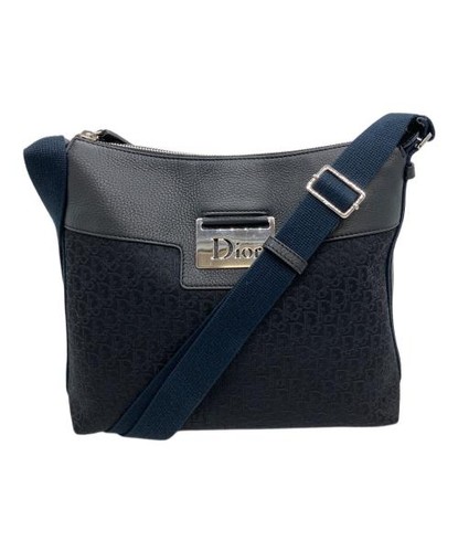 Christian Dior Shoulder Bag Black Blue Used Ladies From Japan