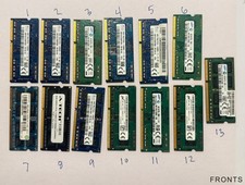 Lot of 13 DDR3L SO-DIMM Laptop RAM 60GB Mixed Brands Confirmed Functional
