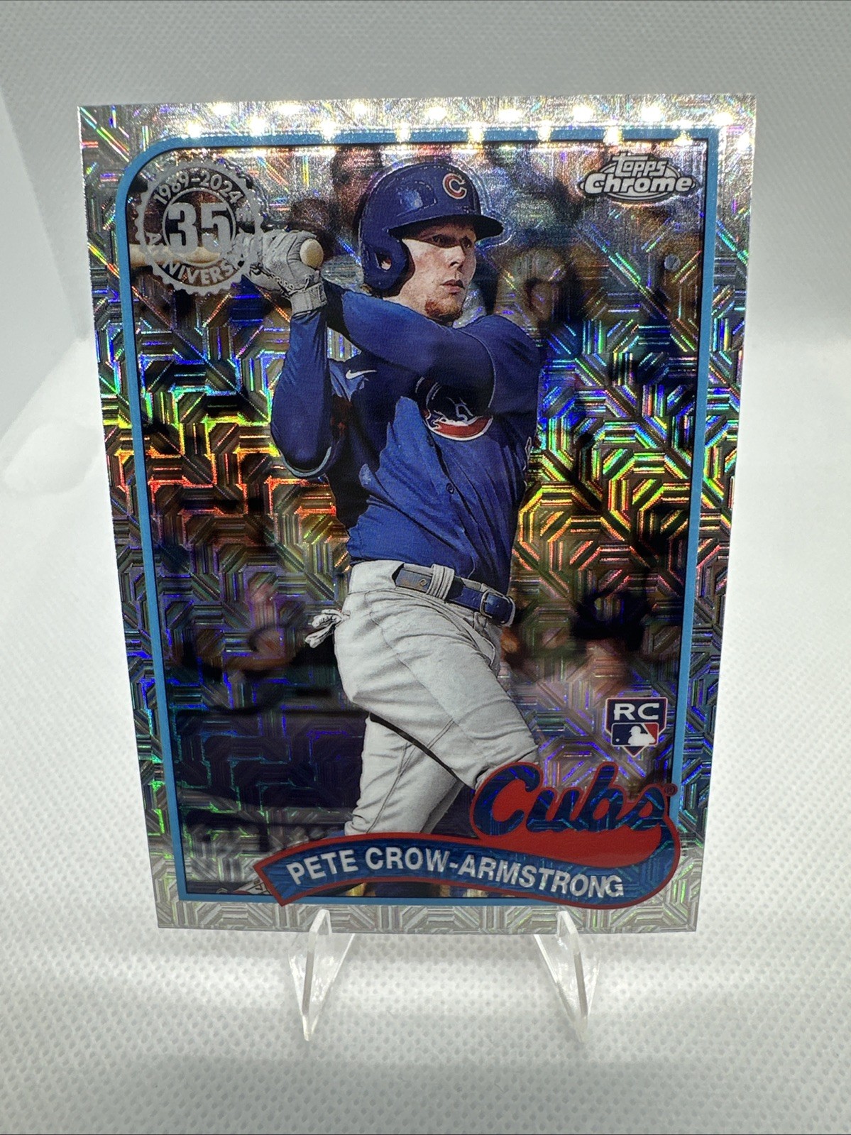 2024 Topps-1989 Topps Chrome Silver Pack Mojo Pete Crow-Armstrong #2T89C-64 (RC)
