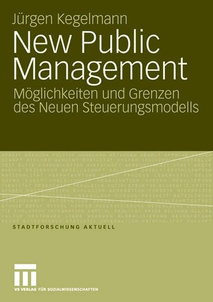 New Public Management MöGlichkeiten Und Grenzen Des Neuen Steuerungsmodells Buch-image