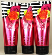 QTY 3 - Bath  Body Works MAD ABOUT YOU Cream Lotion Moisturizer 8oz
