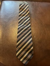 mens vintage Hugo Boss classic 100 all silk Retro luxury bar code neck tie