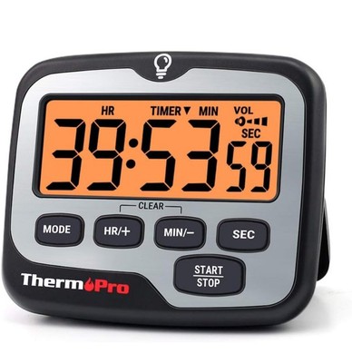 ThermoPro TM01 Küchentimer Digitaler Kochtimer mit großem LCD-Display Big D