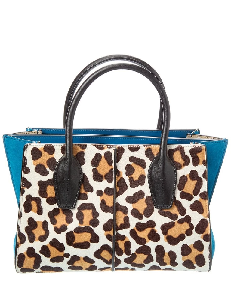 Bolso de mano Tod’s Logo para mujer de becerro y gamuza marrón Foto 2 de 4