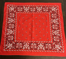 Vintage 1950s 60s Selvedge Cotton Wash Fast Bandana WPL 9939 B5