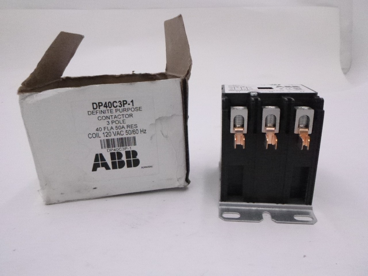 ABB 3P, 40A Definite Purpose Contactor DP40C3P-1